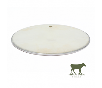 Peau de frappe naturelle (veau) Vitello BASIC / cercle aluminium