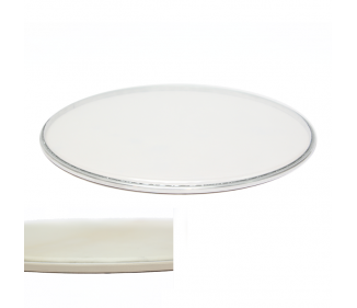 Snare head, transparent