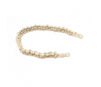 Carrying strap, knotted, for drum