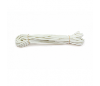 White Terylene Rope with loop and end point, up to Ø 41, 12-hole. 14.25 m.