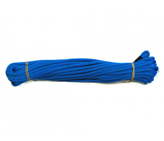 Blue Terylene Rope with loop and end point, up to Ø 41, 12-hole. 14.25 m.