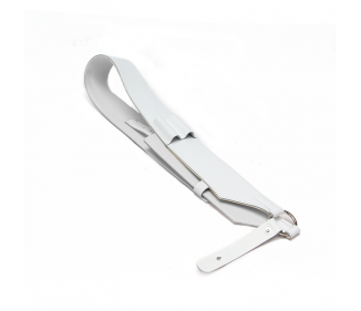 Baudrier blanc non doublé, avec porte-baguettes, taille enfant 0