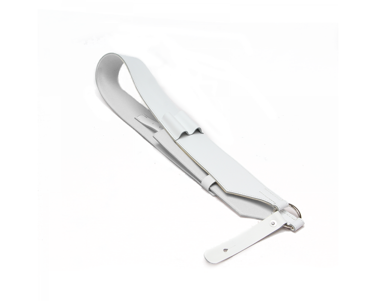 Baudrier blanc non doublé, avec porte-baguettes, taille enfant 0