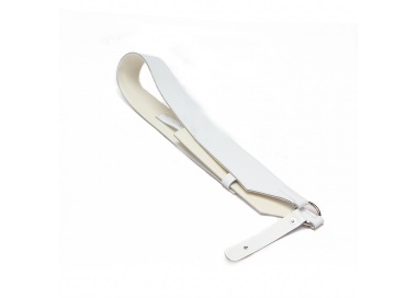 Baudrier blanc feutré, sans porte-baguettes, taille enfant 0