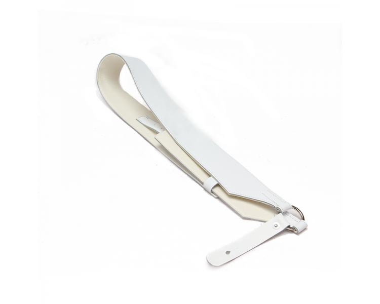 Baudrier blanc feutré, sans porte-baguettes, taille enfant 0