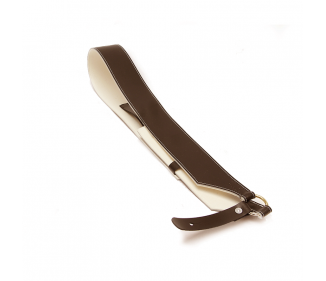 Baudrier brun foncé non doublé, sans porte-baguettes, taille enfant 0