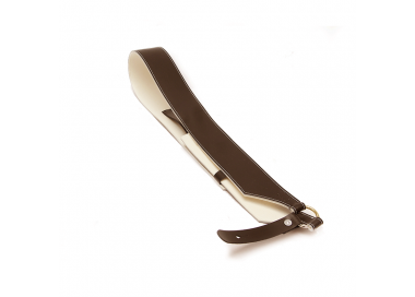 Baudrier brun foncé non doublé, sans porte-baguettes, taille enfant 0