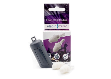 Elacin Lamellen-Gehörschutzstöpsel ER20 Gr. Medium - mit Filter-Technologie